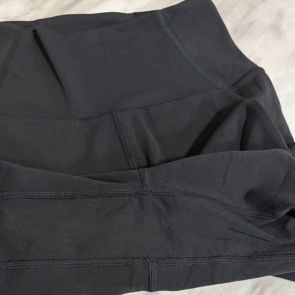 Lululemon Align Wide Leg Crop 23 High Rise Nulu Pants Black Size 2